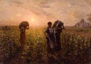 Jules Breton The End of the Working Day oil on canvas